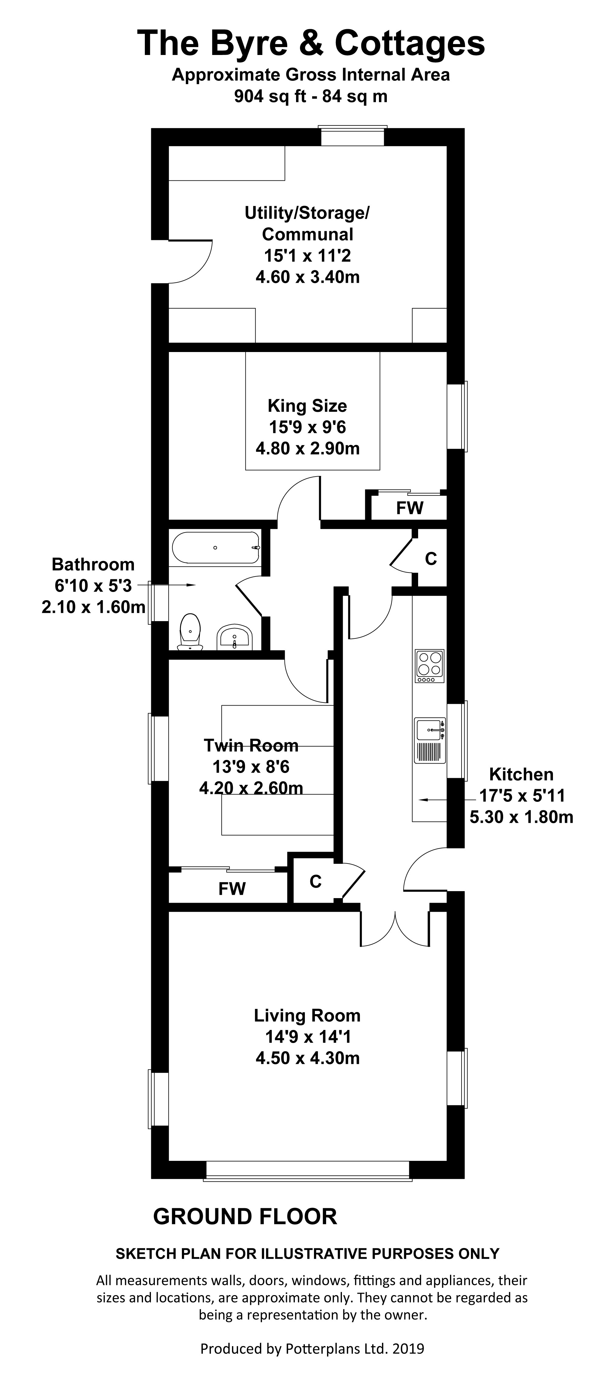 The Byre floor plan